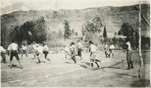 Soccer match at the Morija Normal School