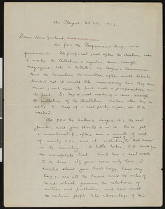 Will Irwin, letter, 1913-02-28, to Hamlin Garland