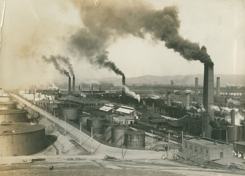 [Photograph of the Standard Oil Refinery A]