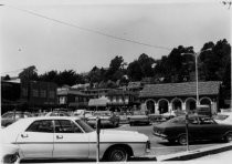 Mill Valley Depot 4th station, Greyhound Bus Station & parking lot, circa 1965