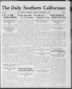 The Daily Southern Californian, Vol. 3, No. 9, September 25, 1913
