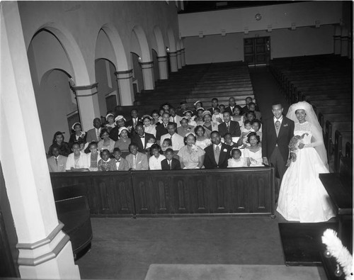 Elmarie Child's Wedding, Los Angeles, 1957