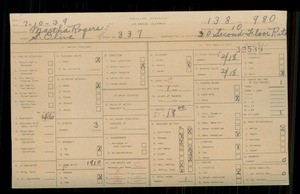 WPA household census for 337 S OLIVE, Los Angeles