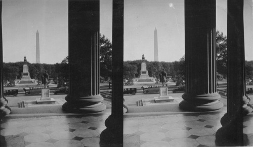 From Steps of Treasury Bldg., South to Washington Monument, Wash., D.C