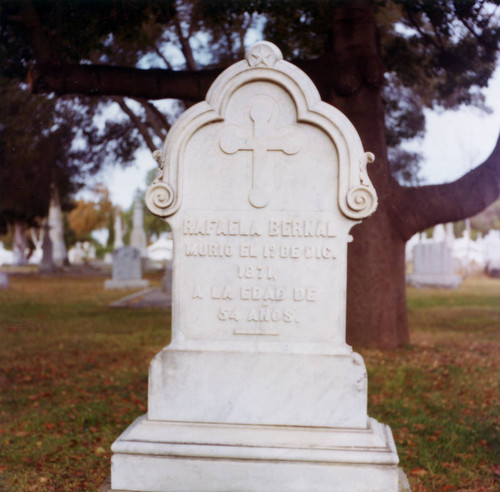 Headstone of Rafaela Bernal