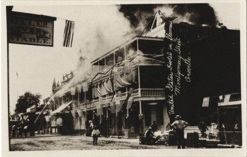 United States Hotel Fire in Oroville