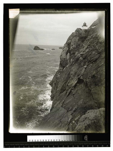 [Trinidad Lighthouse and the rock supporting it]