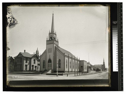 [Church on corner of H St. and possibly Third St.]
