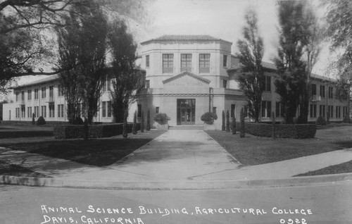 Animal Science Building, Agricultural College, Davis California