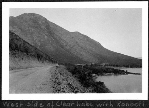 West side of Clear Lake with Konocti