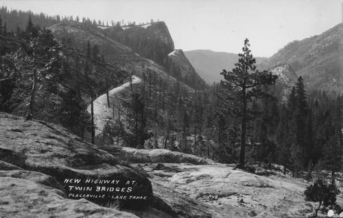 New Highway at Twin Bridges, Placerville - Lake Tahoe