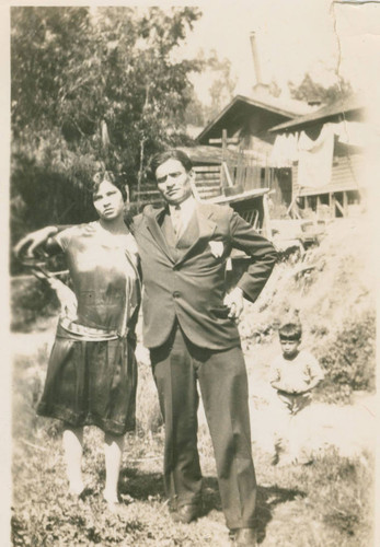 Sotera Pacheco with her brother Jesus Pacheco , East Los Angeles, California