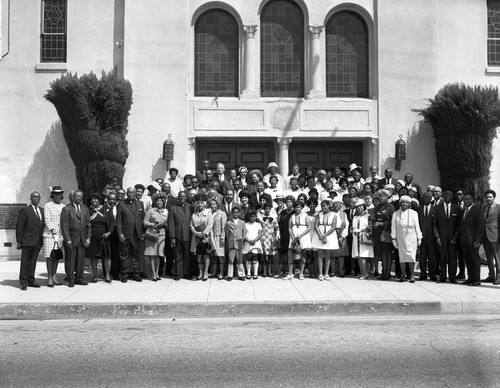 Congregants at AME Church conference, Los Angeles, 1970