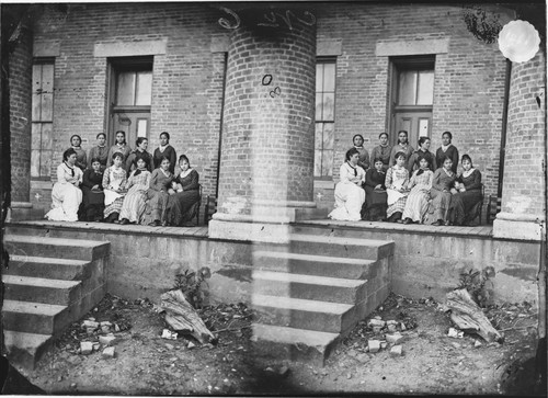 Class in Geometry, Young Ladies Seminary, 1879. Tahlequah, Indian Territory