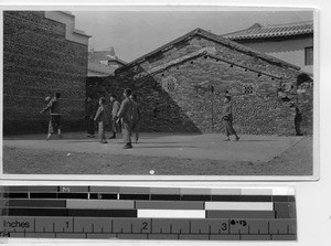 Students playing at Yangjian, China, 1924