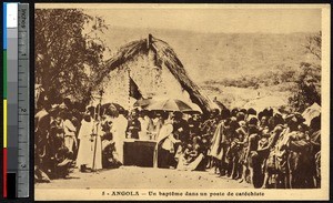 Baptism and Eucharist in the open air, Angola, ca.1900-1930