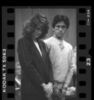 Arnel Salvatierra and his attorney, Marcia Morrisey at his arraignment in Glendale, Calif., 1986