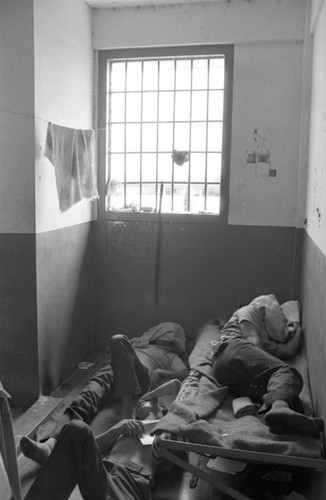 Men in prison, Nicaragua, 1980