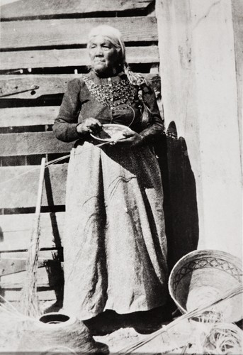 Petra Pico, famous basket maker and a leader of Ventura's Chumash community : circa 1890