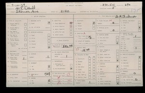 WPA household census for 2140 STONER AVENUE, Los Angeles County