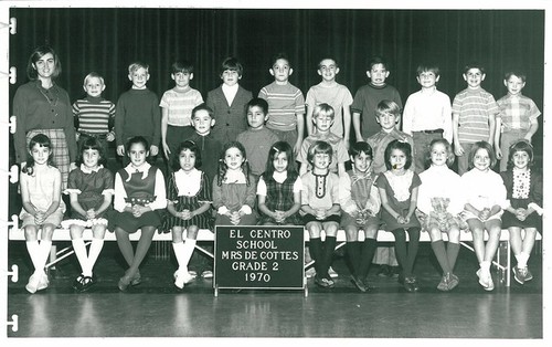 El Centro School Class Photos - 1970 - Grade 2 w/ Mrs De Coates