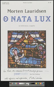 Lauridsen. Lux aeterna. O nata lux, 1997