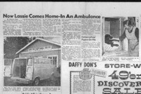 Now Lassie comes home-in an ambulance