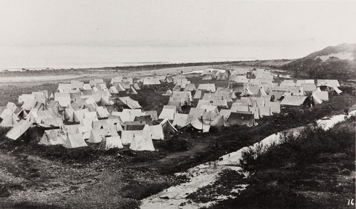 Tent camp for railroad workers