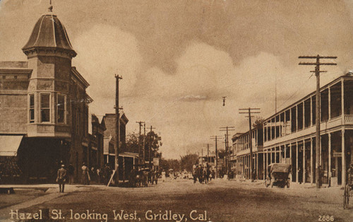 Postcard - Downtown Gridley