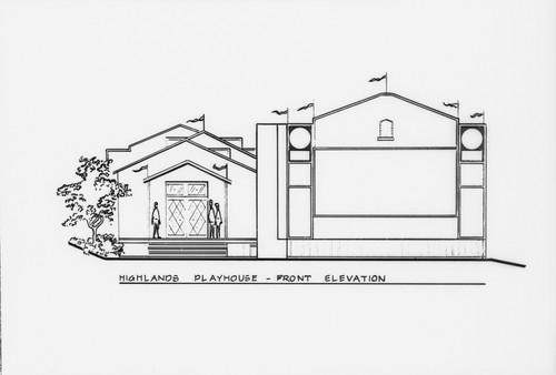 Drawing of the Highlands Playhouse