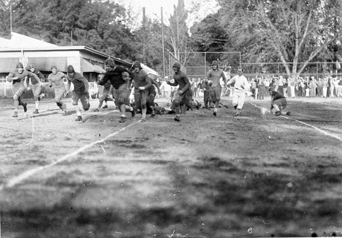 Chico State Teacher's College Football Team playing San Mateo, 1927