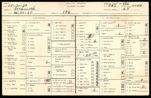 WPA household census for 106 WEST 111TH STREET, Los Angeles County