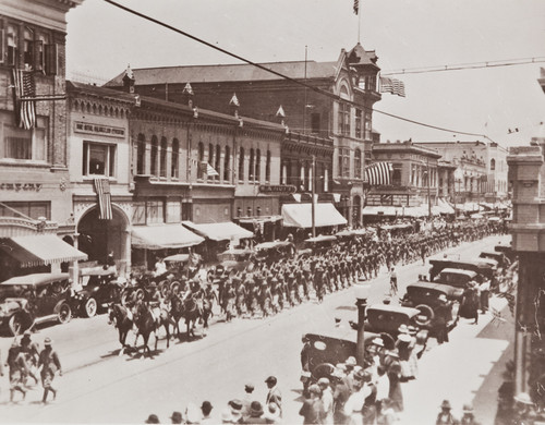 Photograph of a military parade