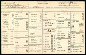 WPA household census for 3981 BERRYMAN AVE, Los Angeles County