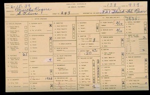 WPA household census for 243 S OLIVE STREET, Los Angeles