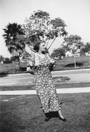 Jeanette Freeman photographed at 918 Twenty-first Street in Santa Monica, April 3, 1929