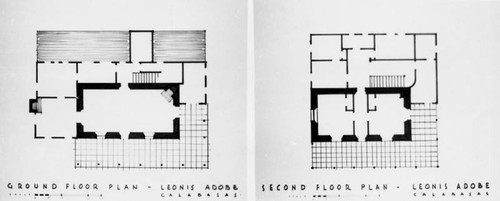 Floor plans for Leonis Adobe