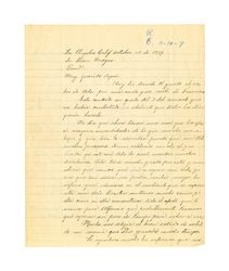Letter from Miguel Venegas to Juan Venegas, October 28, 1929