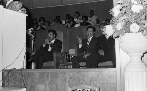Jesse Jackson at Church Service, Los Angeles, 1983