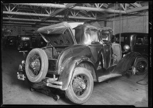 Ford coupe, Larchmont garage, Southern California, 1931