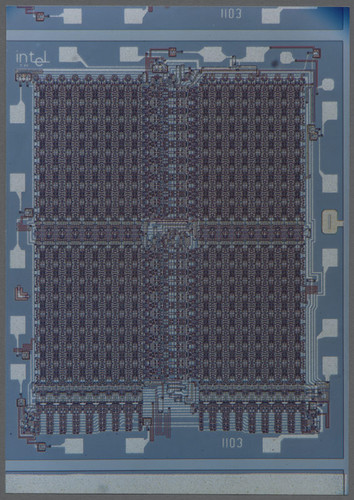 Intel® 1103 DRAM Memory Die, 1970