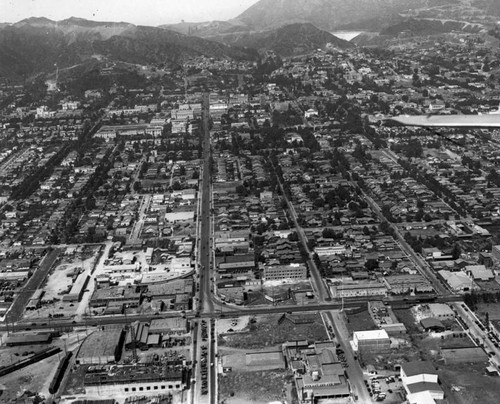Hollywood aerial view