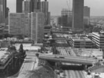 [View of Los Angeles looking down Figueroa Street]