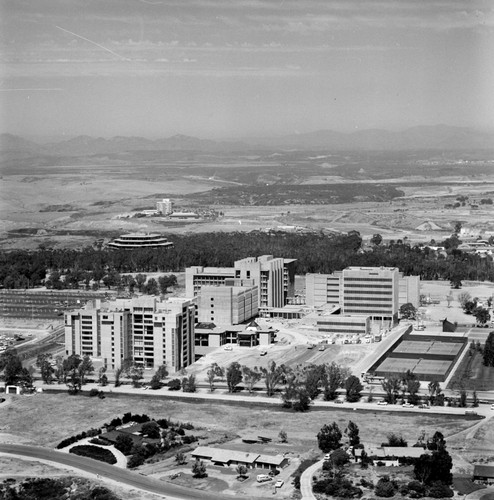 Aerial view of the Muir College (looking east), UC San Diego