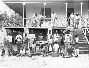 Missionaries and domestic staff, Antioka, Mozambique, April 1905