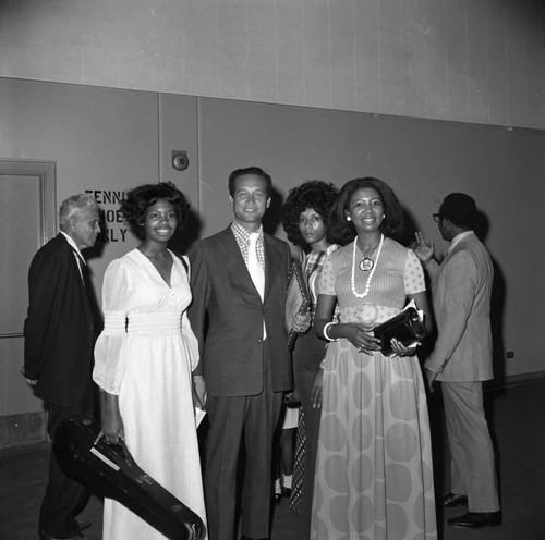 Compton's Mayor and musicians, Los Angeles, 1973