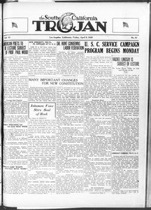 The Southern California Trojan, Vol. 11, No. 81, April 09, 1920
