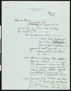 Hamlin Garland, letter, 1922-03-21, to William C. Glass