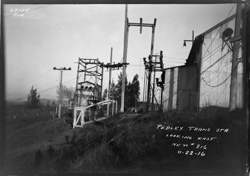 Pedley transformer station looking East