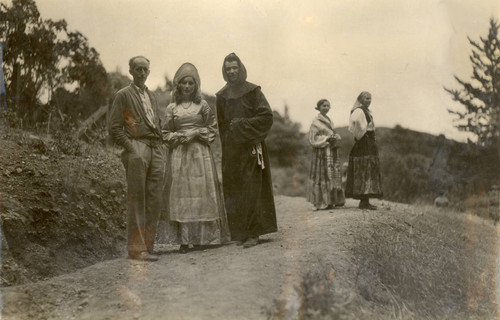 Scene from the 1933 Mountain Play, Daughters of Jorio, on Mount Tamalpais [photograph]